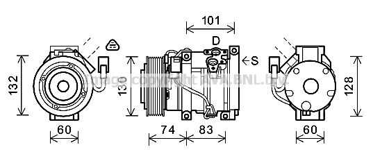 AVA QUALITY COOLING Kompresors, Gaisa kond. sistēma TOAK611